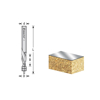 Picture of 51430 Solid Carbide InVectra Aluminum Laminate Trim 1/4 Dia x 5/8 x 1/4 Inch Shank